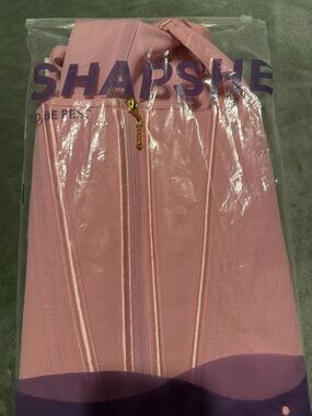 Pink Corset Top with Front Zip